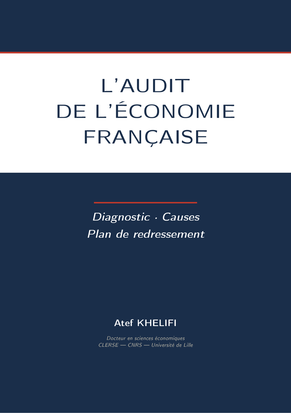 Couverture — L'Audit de l'économie française
